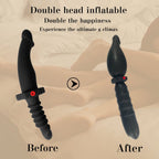 Dual - Ended Inflatable Anal Plug & Prostate Massager - Tarisss Sex Toy Store