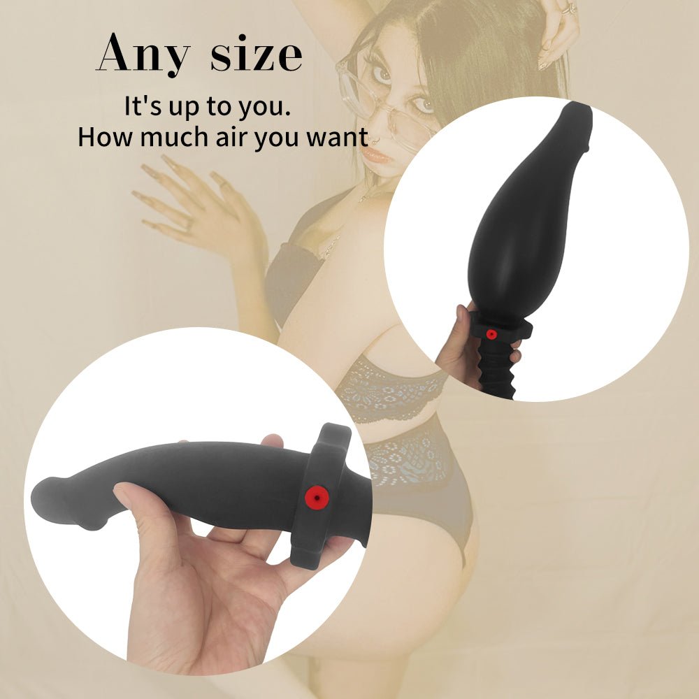 Dual - Ended Inflatable Anal Plug & Prostate Massager - Tarisss Sex Toy Store