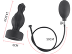 Dual - Layer Magnetic Suction Inflatable Silicone Anal Plug with Pressure Bulb - Tarisss Sex Toy Store