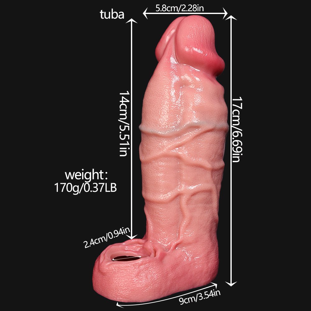 Dual - Layer Realistic Sleeve Enhancer - Tarisss Sex Toy Store