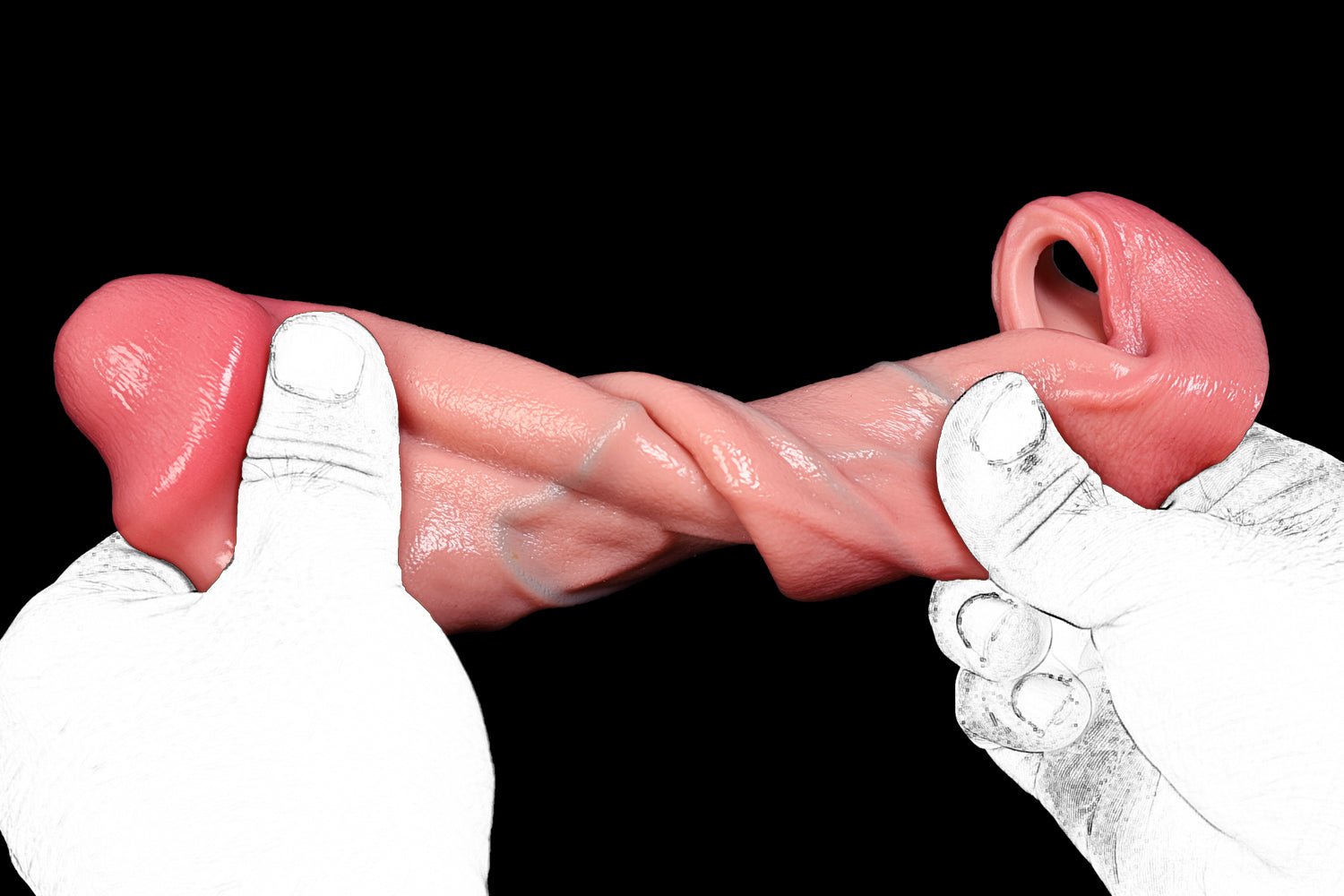 Dual - Layer Realistic Sleeve Enhancer - Tarisss Sex Toy Store