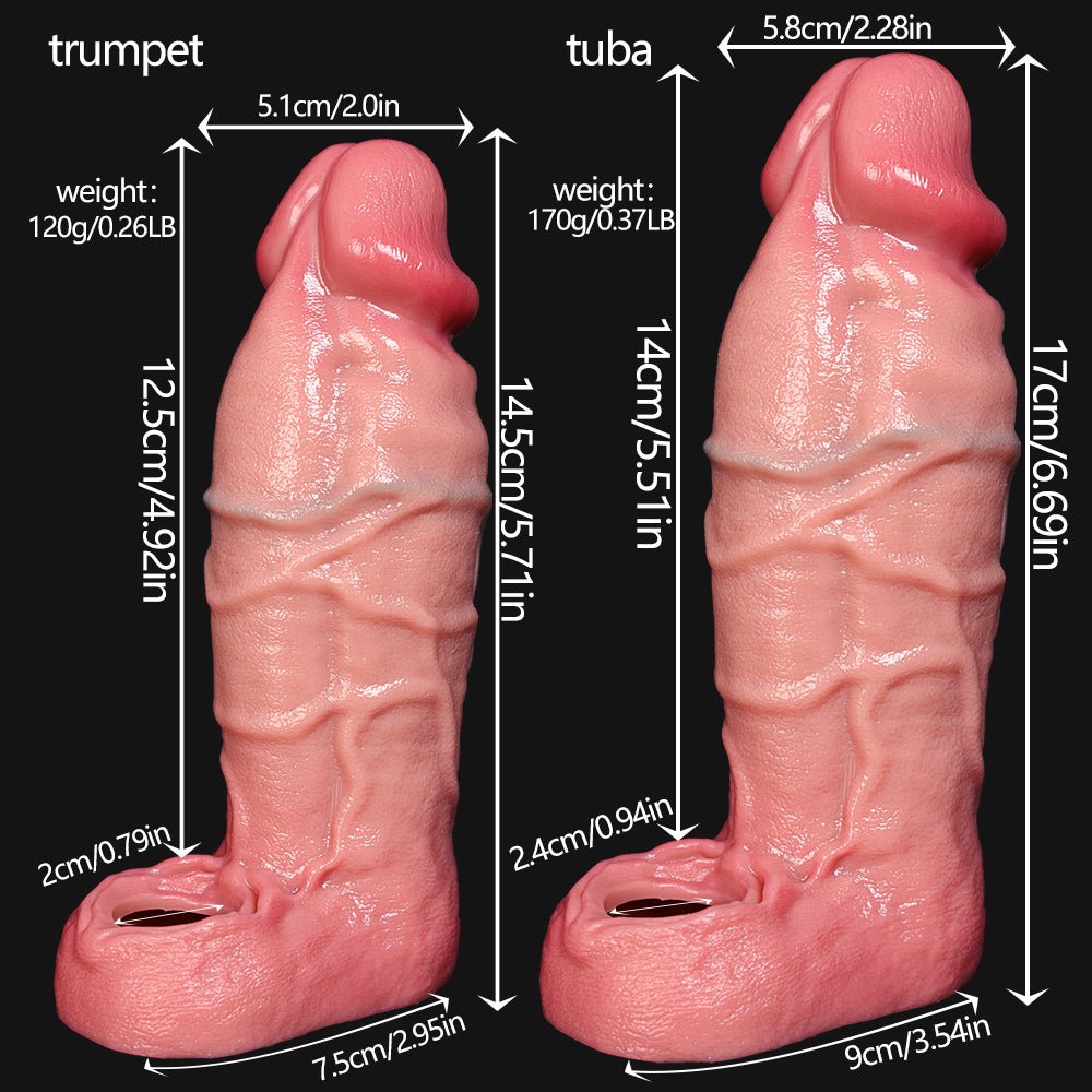 Dual - Layer Realistic Sleeve Enhancer - Tarisss Sex Toy Store