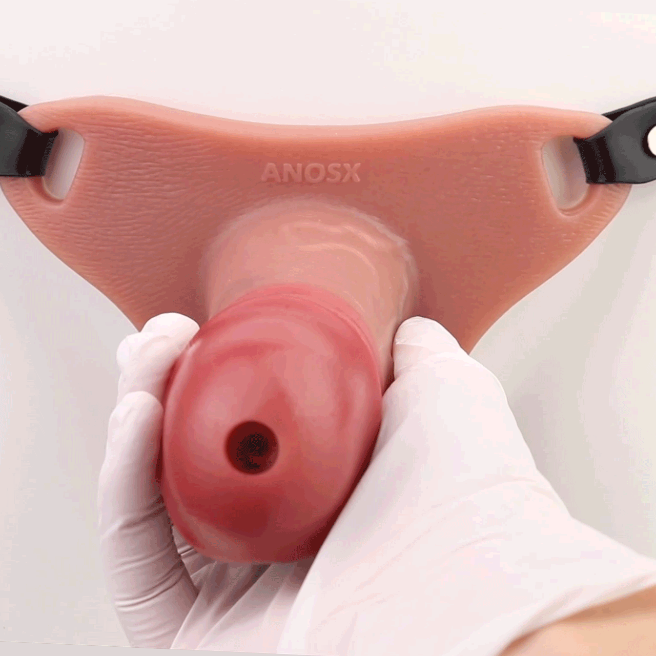 Male Erection Enhancer Cock Sleeve Sheath - Strap-on Harness Penis Extender for Men Gay