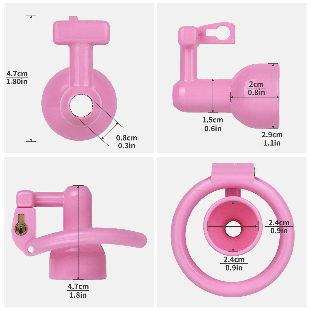 Inverted Negative Resin Cage – Precision Control | 4 Ring Sizes