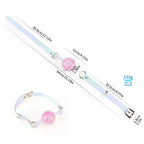 Colorful Crystal Ballgag | Soft Silicone BDSM Mouth Gag for Roleplay & Bondage Games