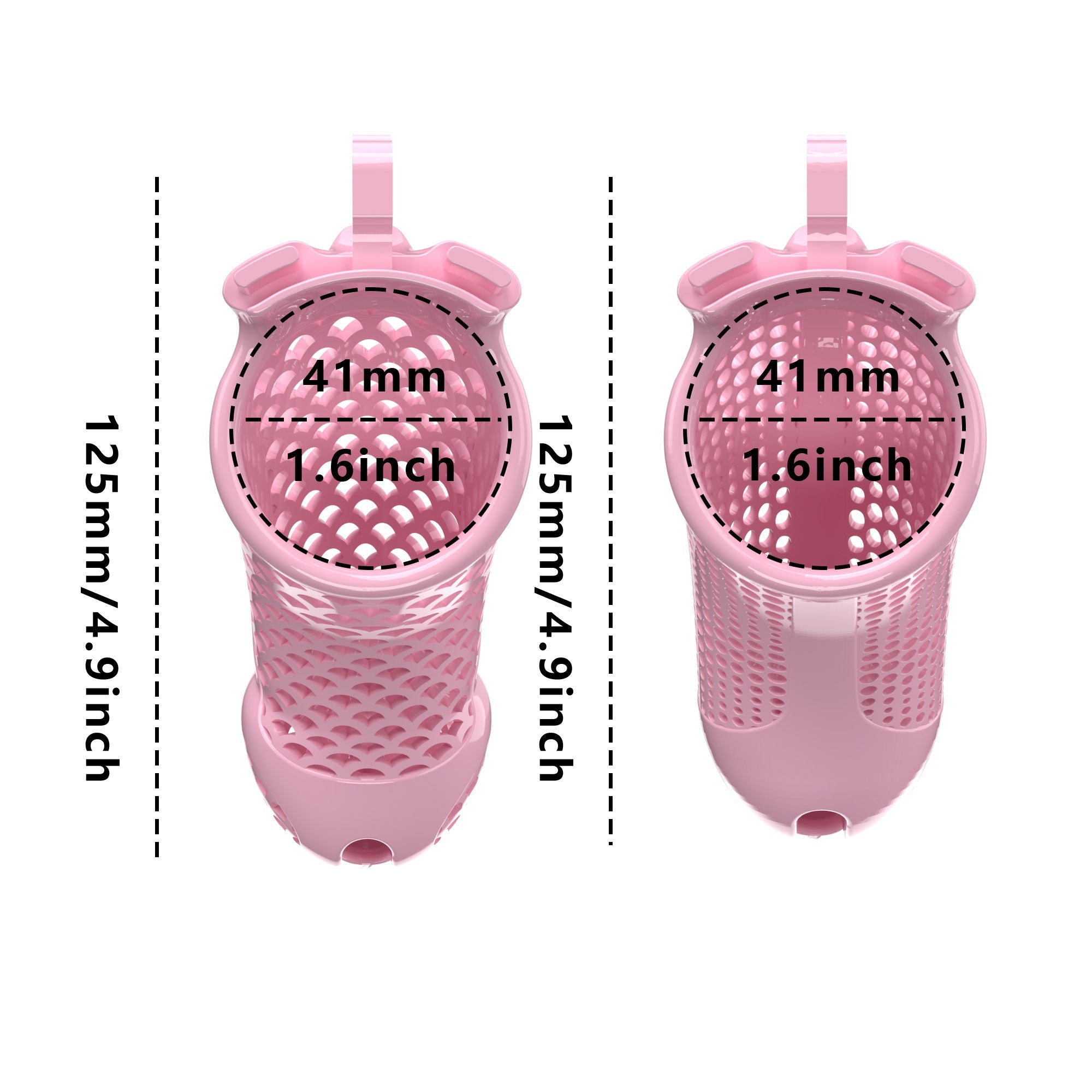 Oversized Chastity Device – Lightweight Resin with Ventilation & Strap