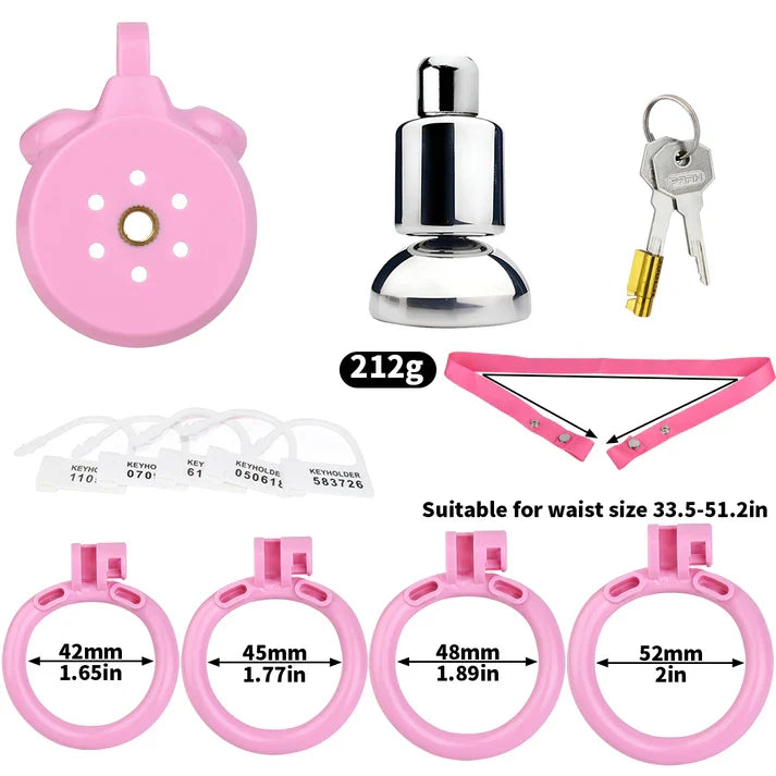 3D Printed Flat Chastity Cage–Inverted Penis Cup