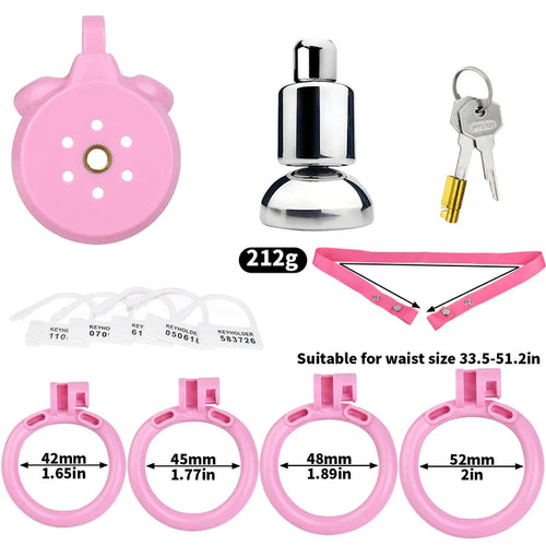 3D Printed Flat Chastity Cage–Inverted Penis Cup