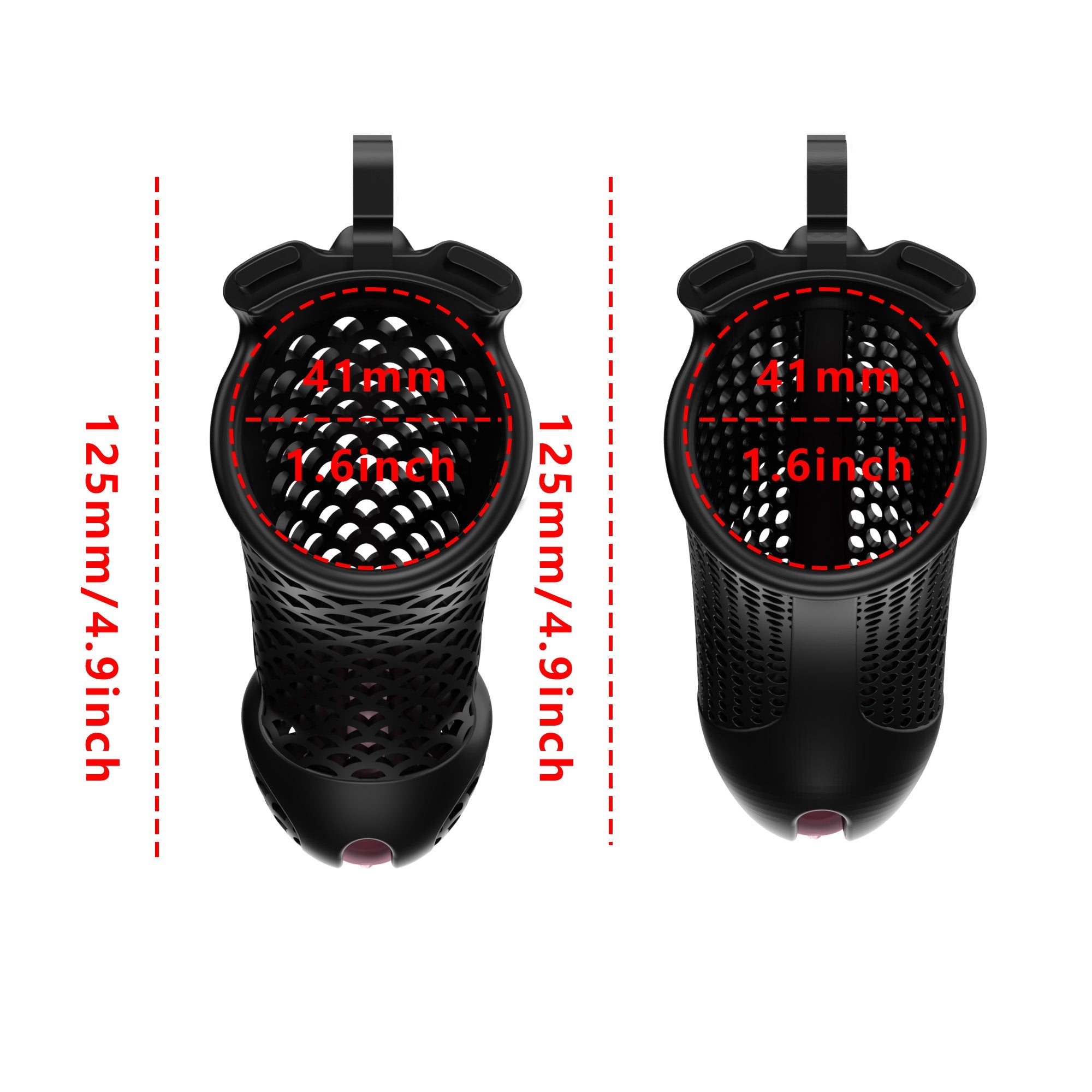 Oversized Chastity Device – Lightweight Resin with Ventilation & Strap