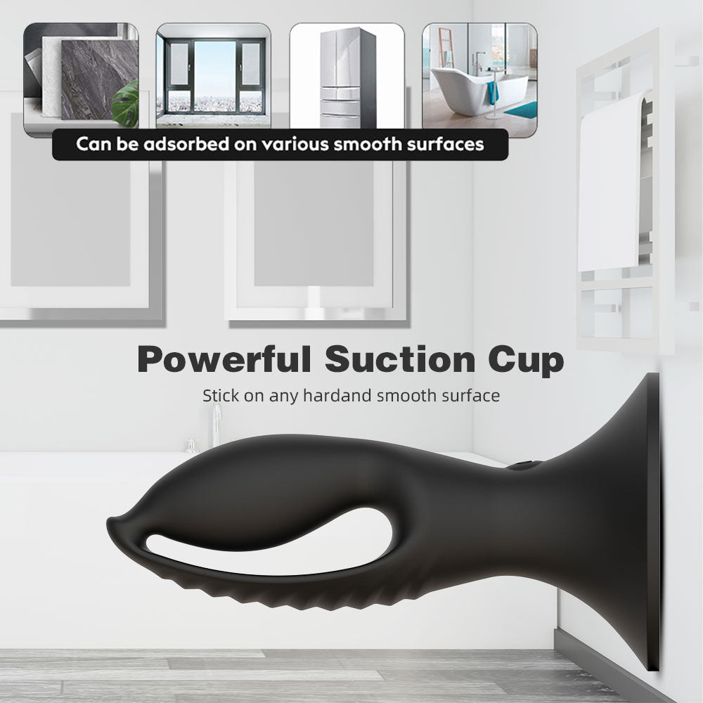 Hollow Motor Egg Anal Plug - Suction Cup Hands-Free Pleausre- Domlust