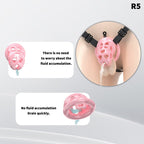 Heart-Shaped Hollow Silicone Chastity Cage | Male S/M 6 Rings, Key Lock (R5)