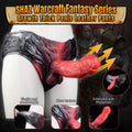 Uncut Penis Fantasy Sheath Underwear - Crimson Monster Cock Sleeve Male Extender Pant