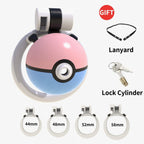 Spherical Capture-Style Chastity Cage – Portable Resin Male Chastity Device with Secure Lock
