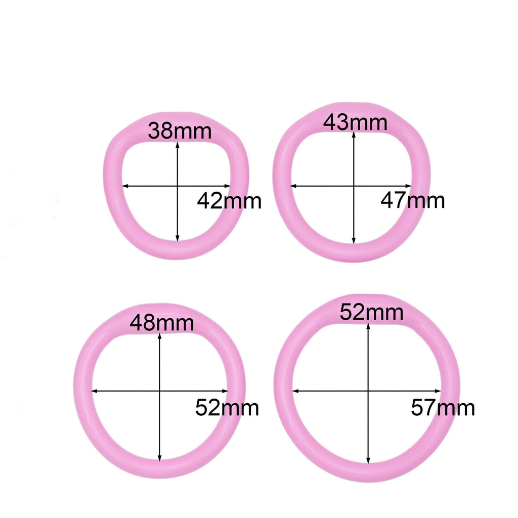 Men’s Openwork Resin Chastity Cage 33mm – Breathable Lightweight Male Locking Device with 4 Rings & Dual Locks