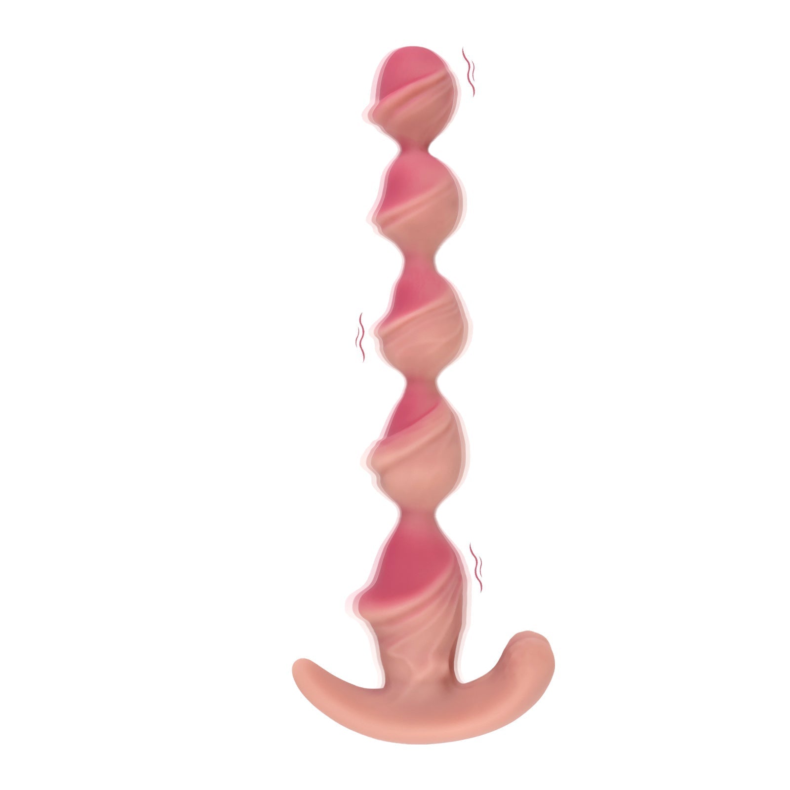 Electric Beaded Anal Plug with Realistic Head Design & Textured Silicone Shaft - Tarisss Sex Toy Store