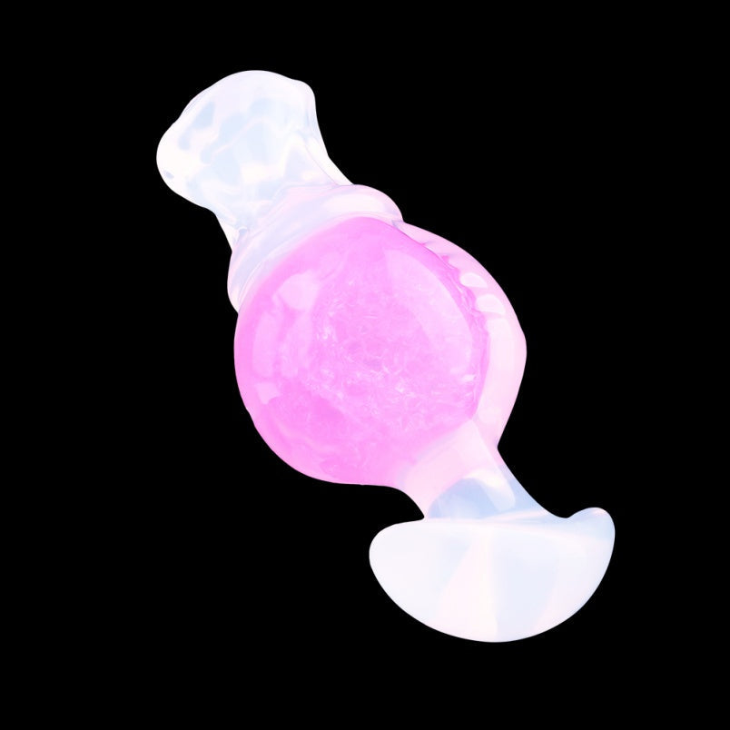 Silicone Fantasy Horse Dildo Butt Plug – Embedded Glass Ball Anal Expander Women Masturbator