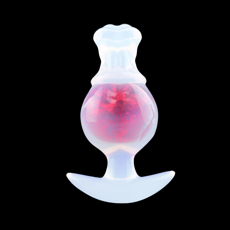 Silicone Fantasy Horse Dildo Butt Plug – Embedded Glass Ball Anal Expander Women Masturbator