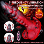 Evil Flame 9 Inch Fantasy Dragon 7 Frequency Vibrating Dildo - Tarisss Sex Toy Store