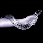 Extra - Long Crystal Dragon Tail Anal Probe - Textured Scale Series - Tarisss Sex Toy Store