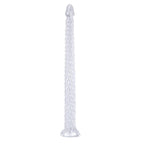 Extra - Long Crystal Dragon Tail Anal Probe - Textured Scale Series - Tarisss Sex Toy Store