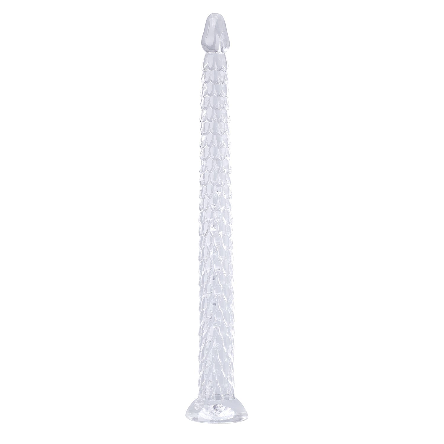 Extra - Long Crystal Dragon Tail Anal Probe - Textured Scale Series - Tarisss Sex Toy Store