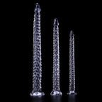 Extra - Long Crystal Dragon Tail Anal Probe - Textured Scale Series - Tarisss Sex Toy Store