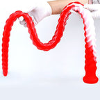 Extra Long Flexible Textured Silicone Dildo Set with Suction Base - Tarisss Sex Toy Store