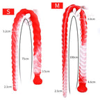 Extra Long Flexible Textured Silicone Dildo Set with Suction Base - Tarisss Sex Toy Store