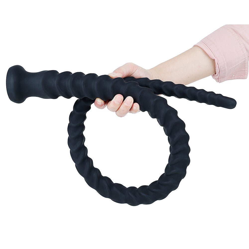 Extra Long Flexible Vibrating Silicone Wand with Remote Control - Tarisss Sex Toy Store