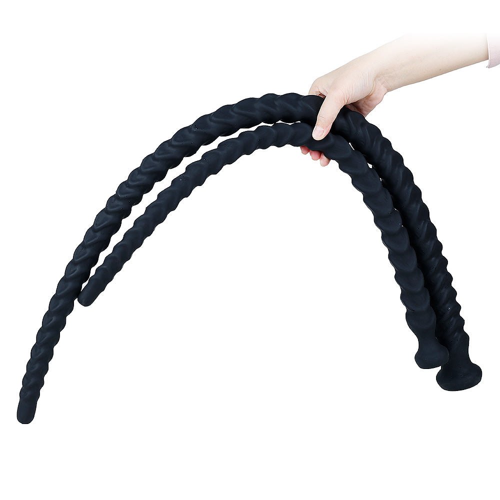 Extra Long Flexible Vibrating Silicone Wand with Remote Control - Tarisss Sex Toy Store