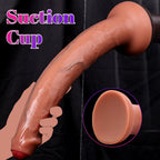 Extra Long Realistic Silicone Dildo with Suction Base - Tarisss Sex Toy Store