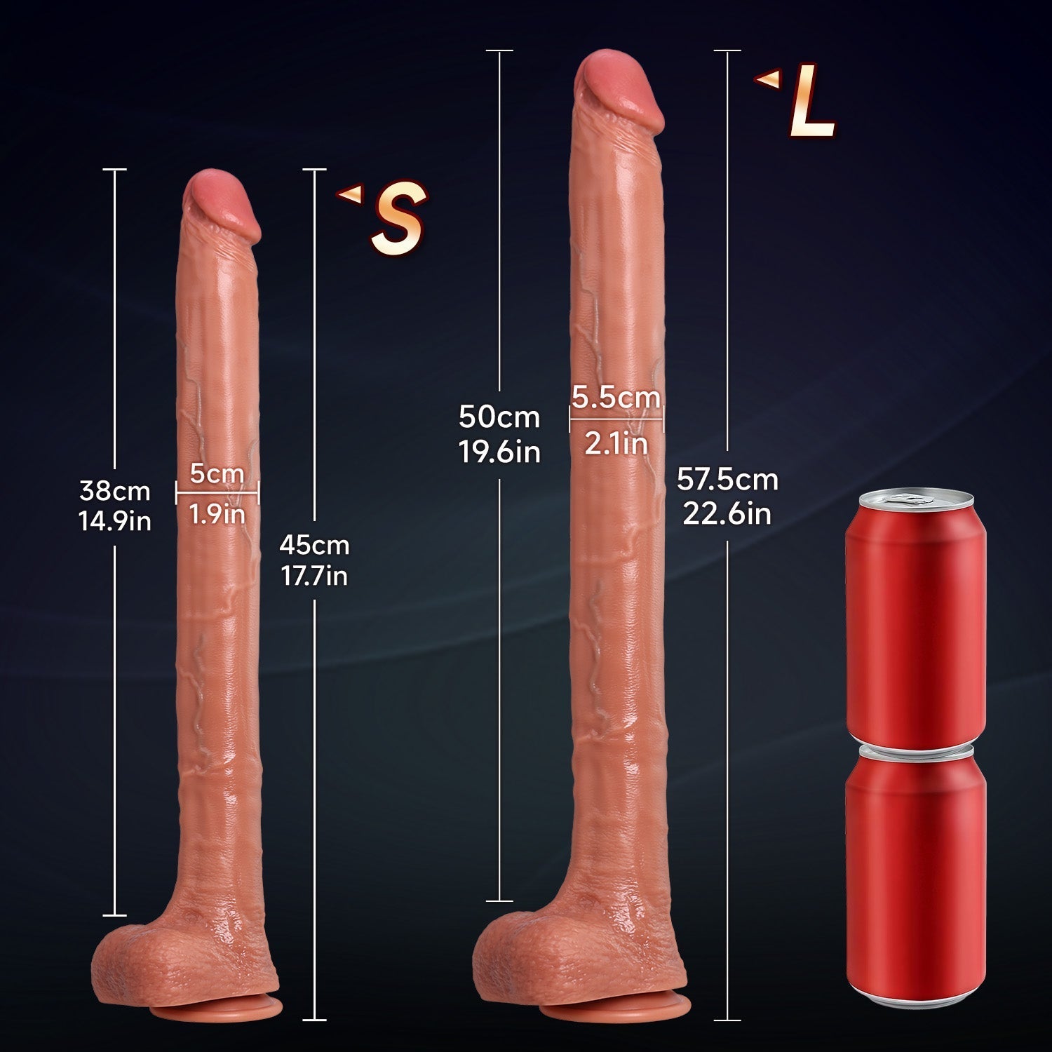 Extra - Long Realistic Snake Silicone Dildo with Strong Suction Base - Tarisss Sex Toy Store