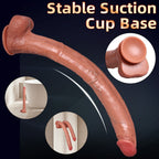 Extra - Long Realistic Snake Silicone Dildo with Strong Suction Base - Tarisss Sex Toy Store