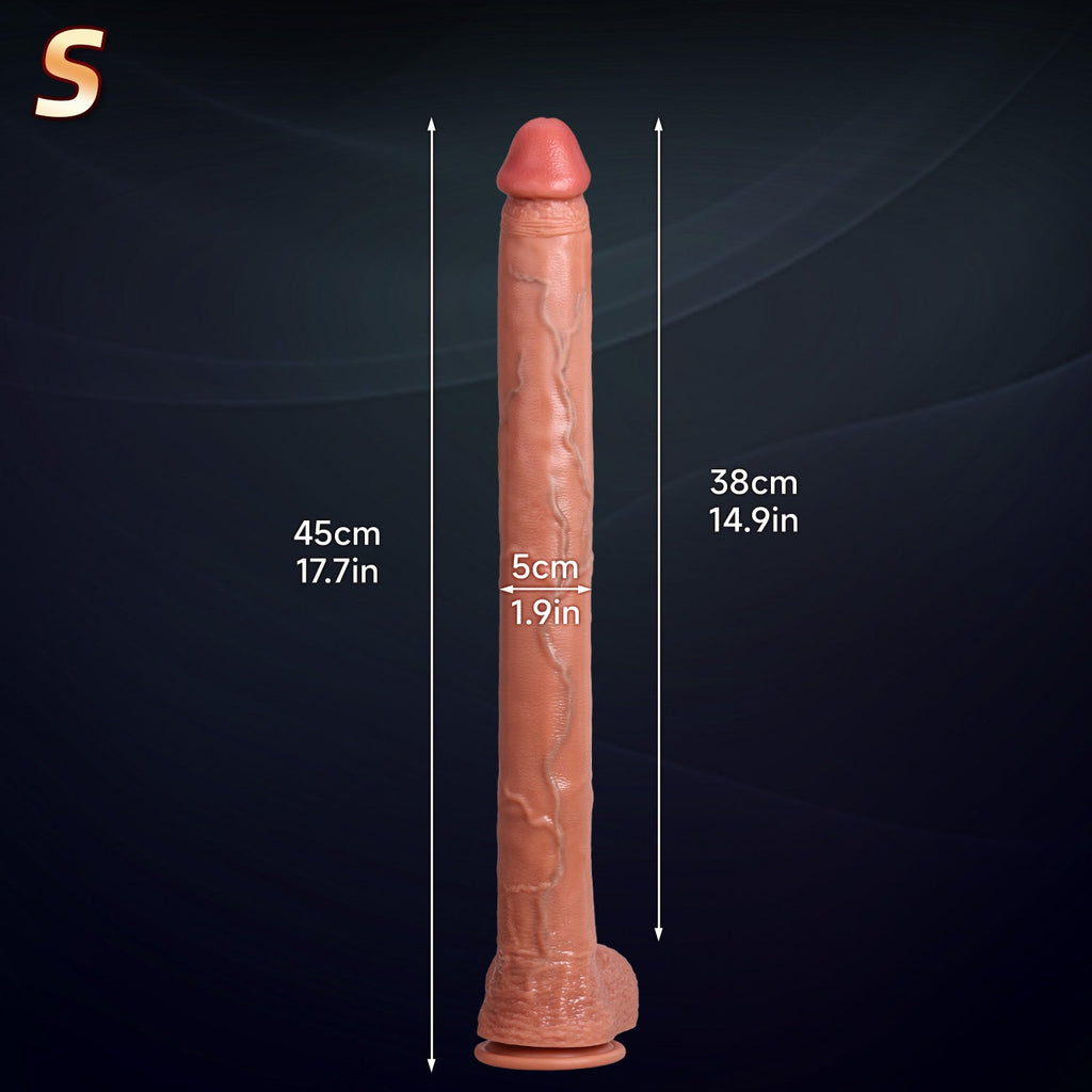Extra - Long Realistic Snake Silicone Dildo with Strong Suction Base - Tarisss Sex Toy Store