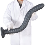 Extra - Long Textured Silicone Dildo with Suction Base – Multi - Size (S–XXL) - Tarisss Sex Toy Store