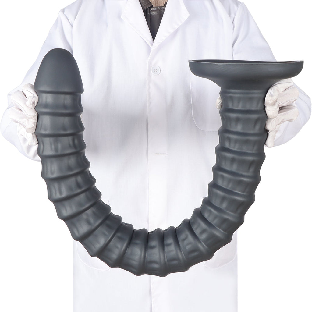 Extra - Long Textured Silicone Dildo with Suction Base – Multi - Size (S–XXL) - Tarisss Sex Toy Store