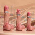 Domlust Realistic Curved Dildo – Dual-Density Platinum Silicone Fleshy Vein Texture G-Spot Suction Cup Sex Toy