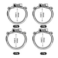 Metal Male Chastity Cage with Interchangeable Ring Attachments K16
