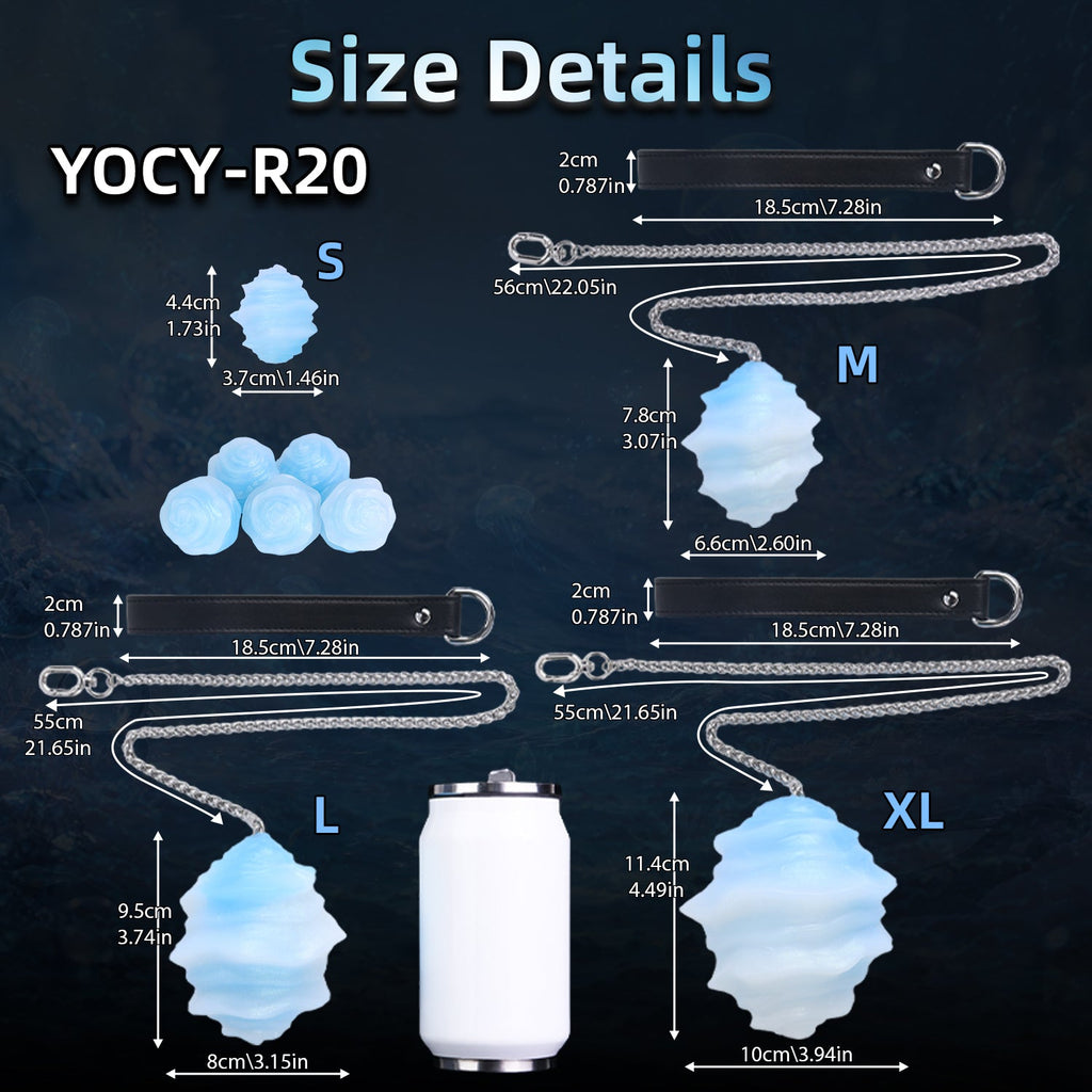 Platinum Silicone Anal Plug, Fist Dildo & Ball Gag in 4 Sizes — Spiral Marine Egg
