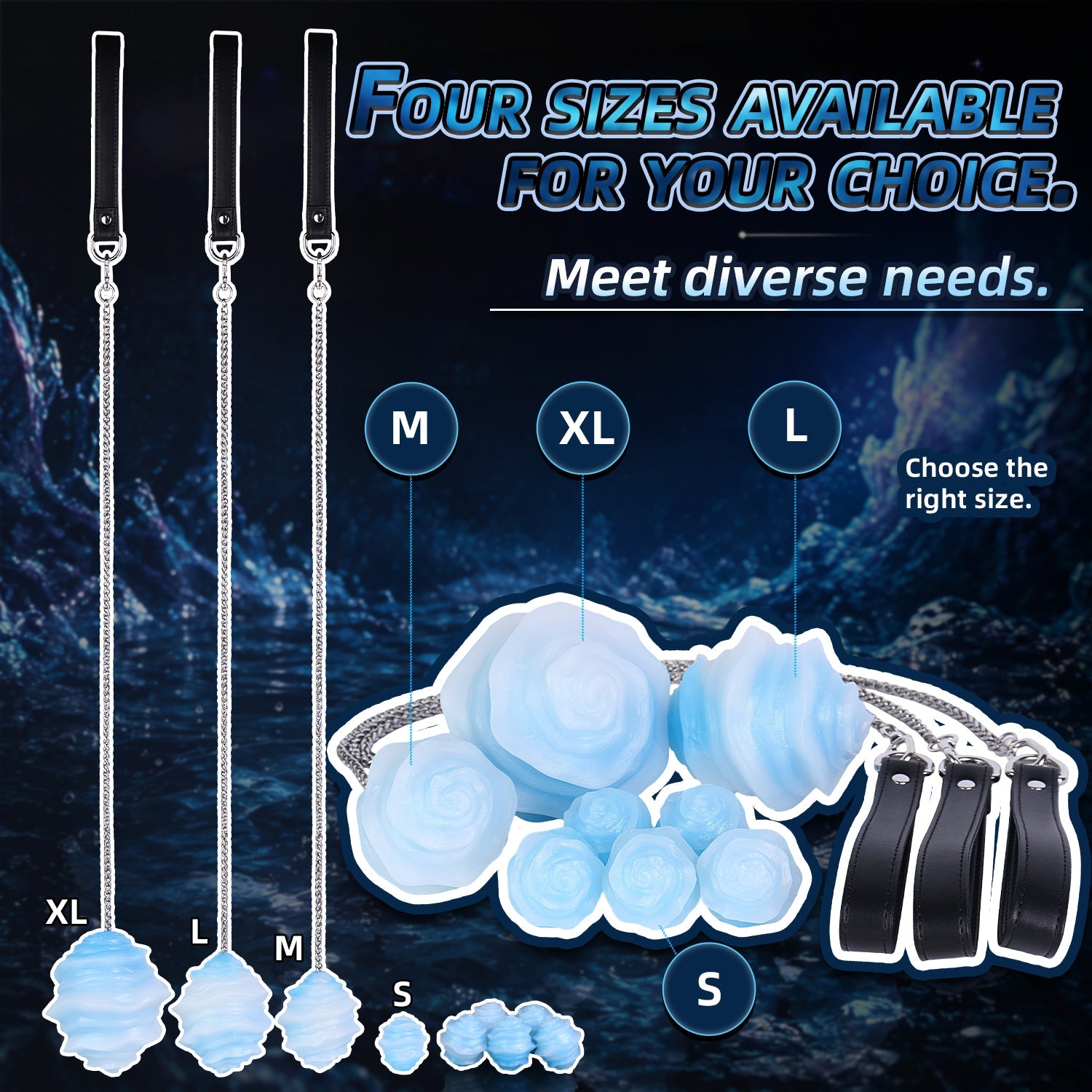 Platinum Silicone Anal Plug, Fist Dildo & Ball Gag in 4 Sizes — Spiral Marine Egg