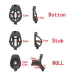 Plastic Male Chastity Cage with Key – Adjustable ABS Design, 3 Internal Styles, 4 Ring Sizes (42–55mm), Pink / Black / Clear