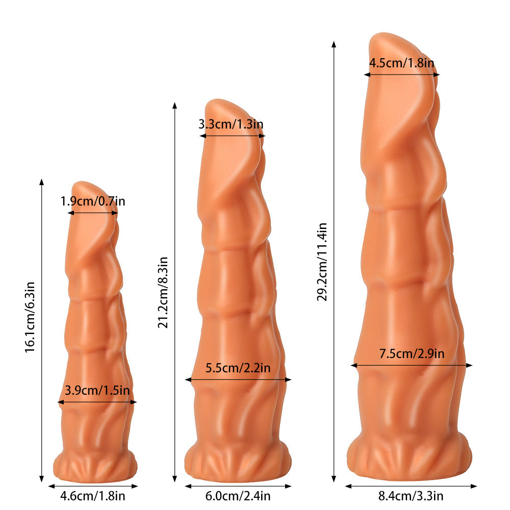 Bull King - Silicone Butt Plug - Anal Dilator - Prostate Stimulator - Huge Anal Toy - 3 Sizes