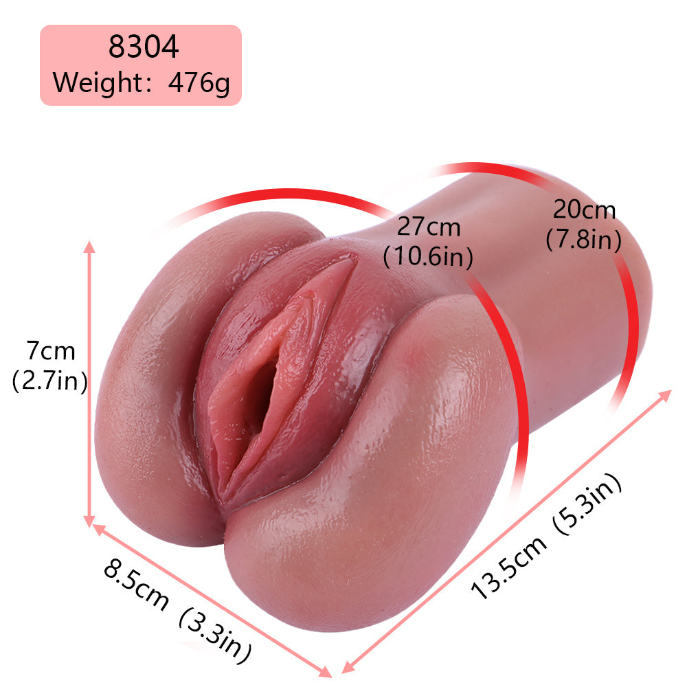 Pocket Pussy Life Size Male Masturbator - Premium Silicone Penis Blowjob Sex Toy for Men