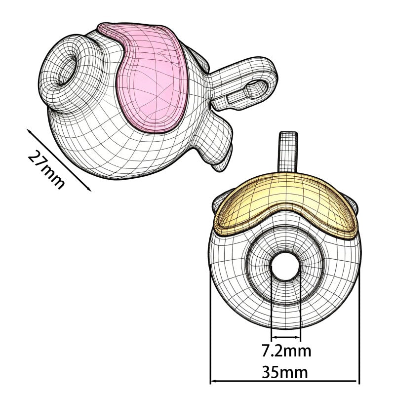 Octopus Goggle Chastity Cage 🐙  – Compact Male Chastity Device with Key
