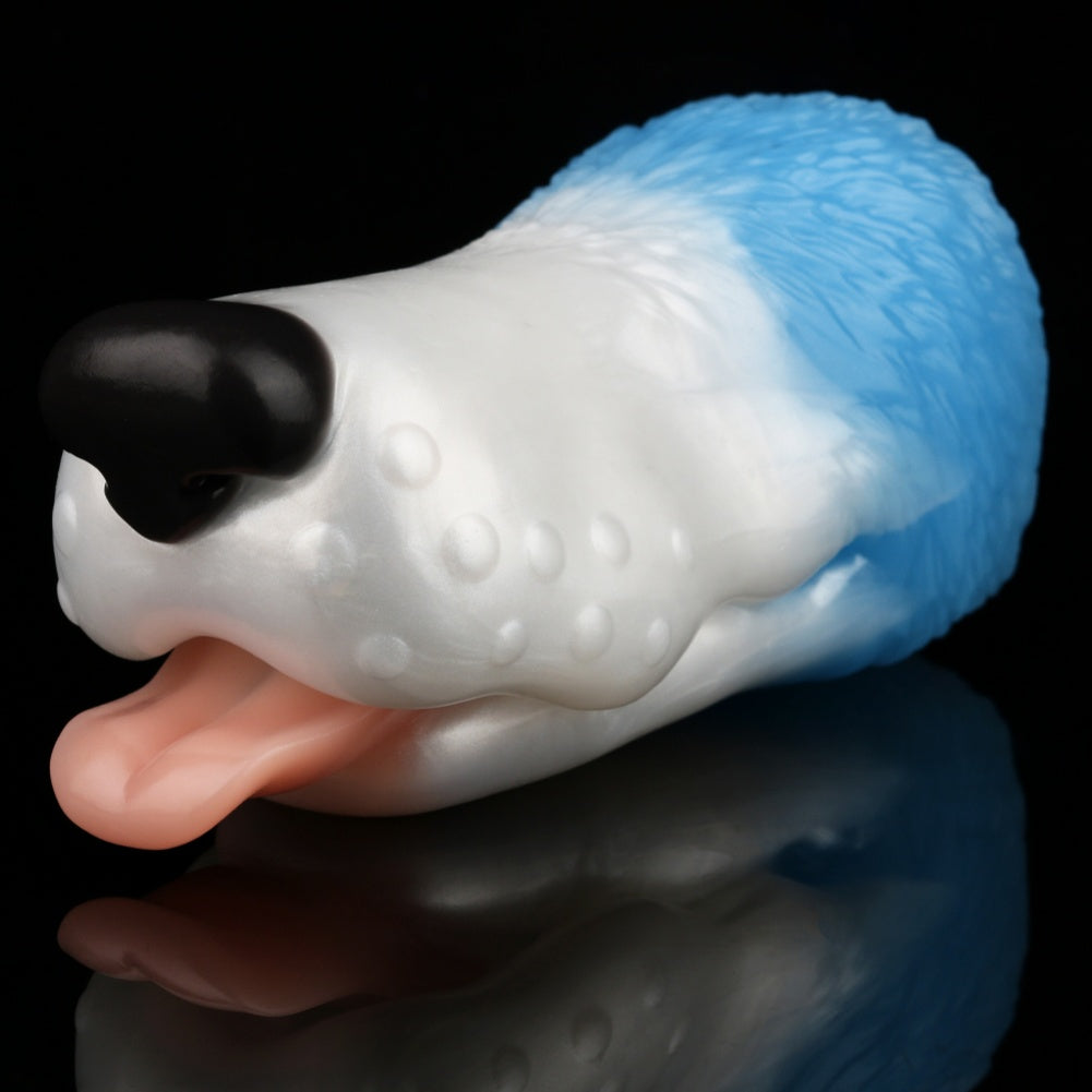 Cute Dog-Mouth Blowjob Pocket Pussy – Fantasy Oral Sex Masturbator in Platinum Silicone