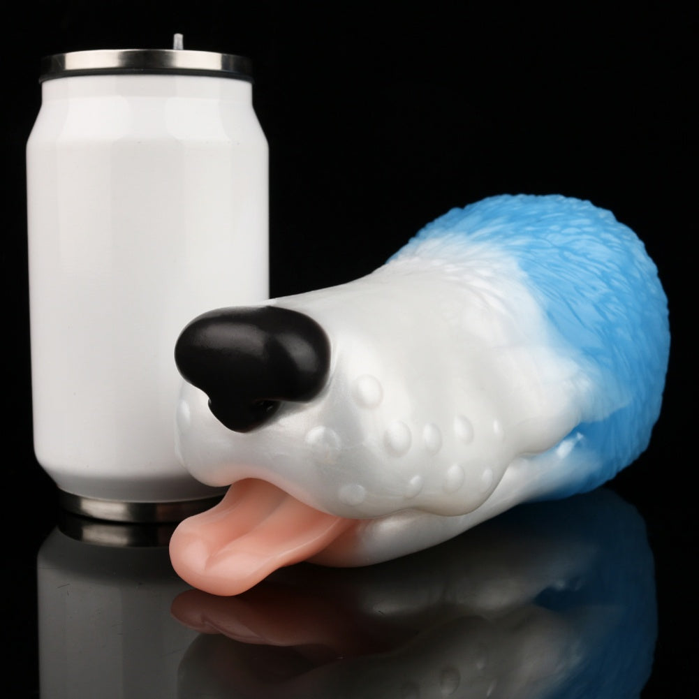 Cute Dog-Mouth Blowjob Pocket Pussy – Fantasy Oral Sex Masturbator in Platinum Silicone
