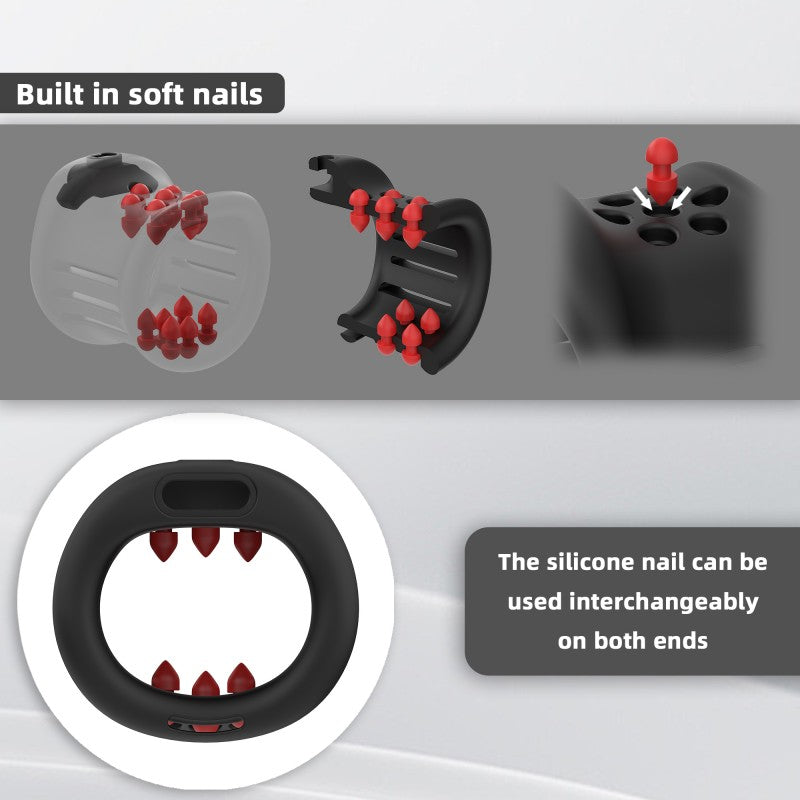 Silicone Soft Spike Extension Sleeve | Compatible with GSD Chastity Cage System