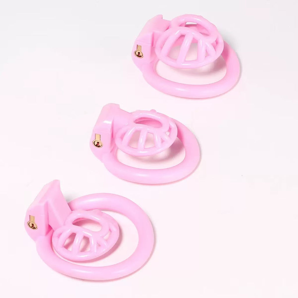 Inverted Mini Chastity Cage – Micro Male Chastity Cage | 3D Printed Resin | Shrink Training & Concealment | 3 Sizes + Hidden Lock