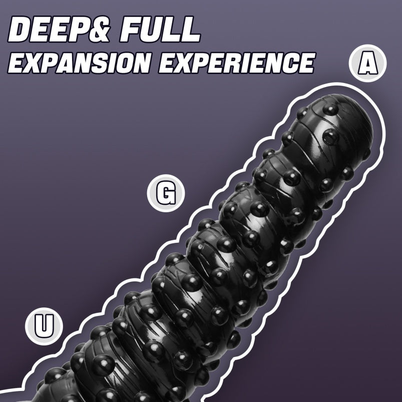 Black Spiral BDSM Anal Plug – Knotted Silicone | S / M / L Size Journey | Drake’s Dick