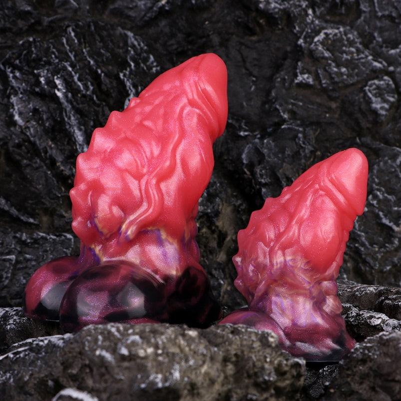 Thick Bad Dragon Dildo Butt Plug – Blood-Red Silicone Monsterdildo Women Masturbation Toy